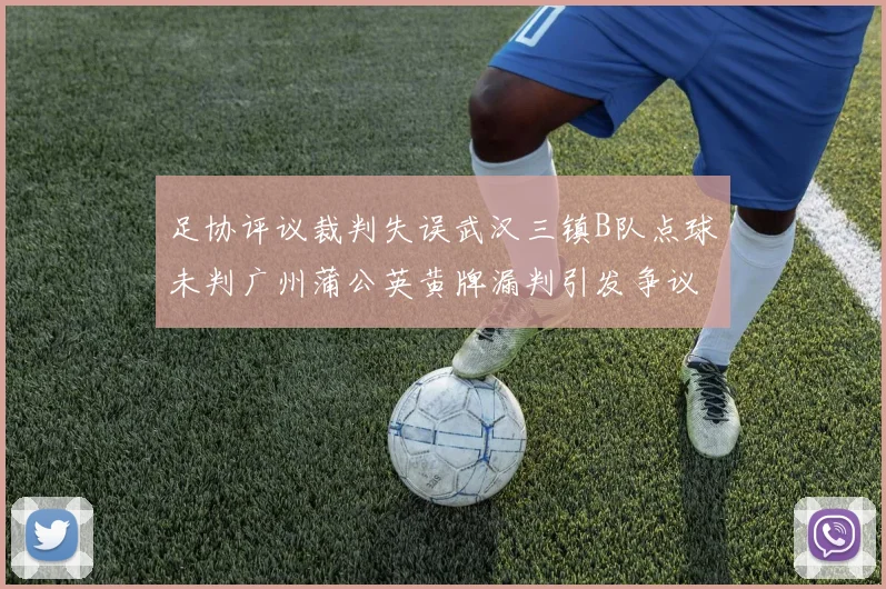 足协评议裁判失误武汉三镇B队点球未判广州蒲公英黄牌漏判引发争议